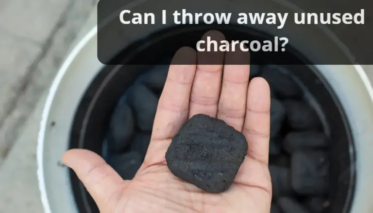 Can I throw away unused charcoal?